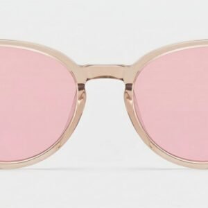 Allison Clear Brown Round Sunglasses