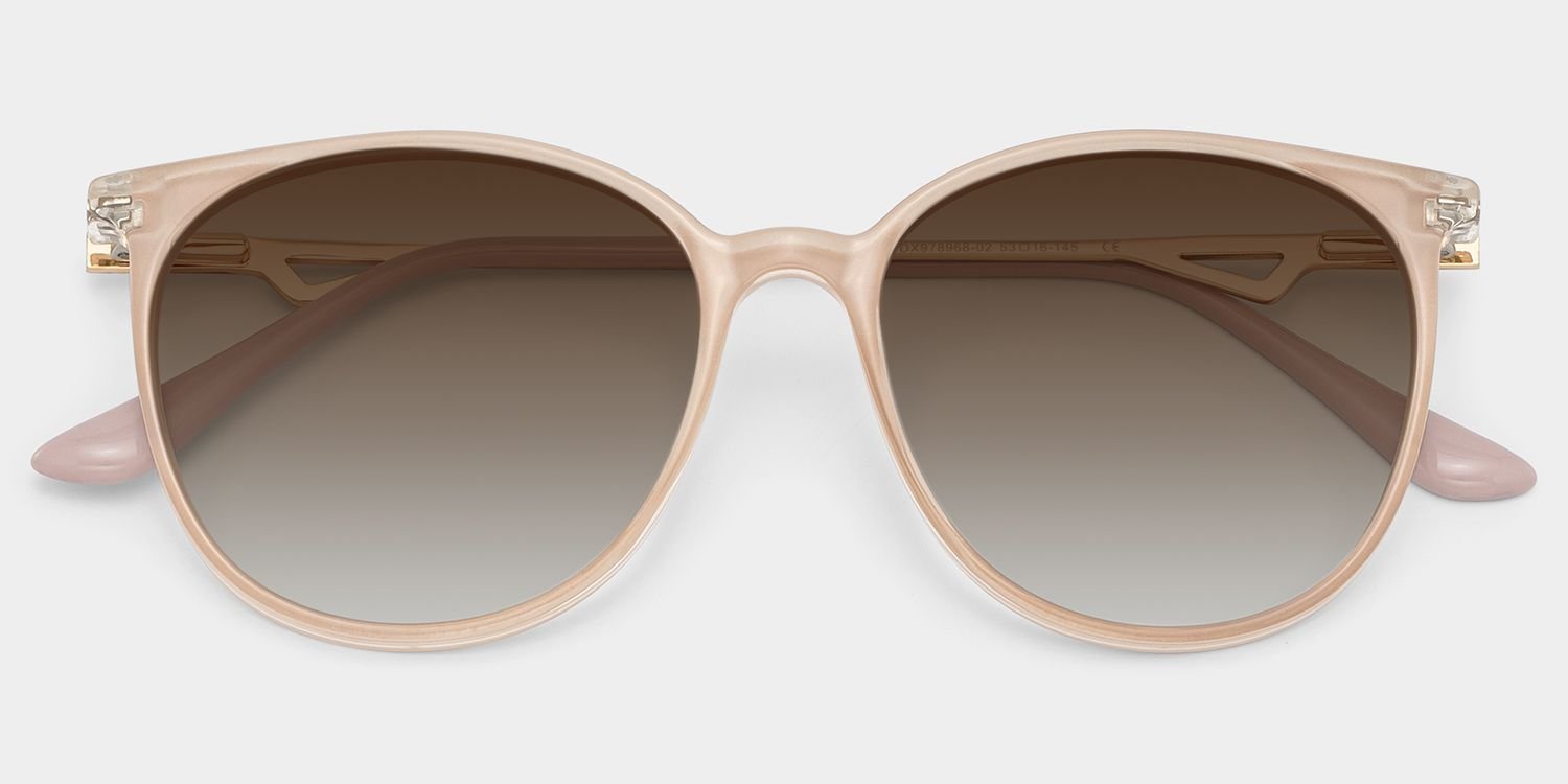 Chanty Pink Round Sunglasses - Image 2