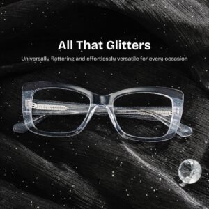 Leona Clear Rectangle Glasses
