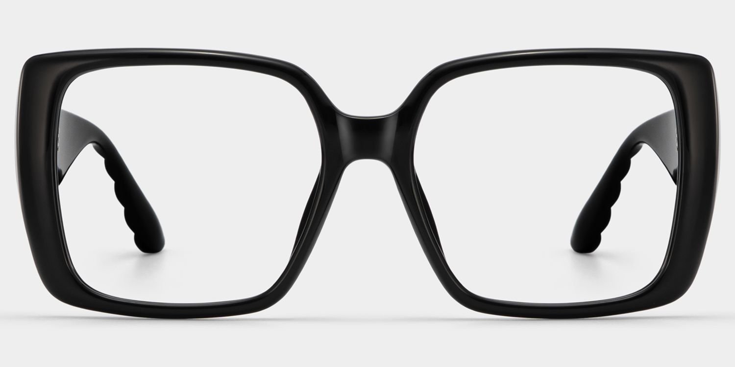 Maya Black Square Glasses - Image 2