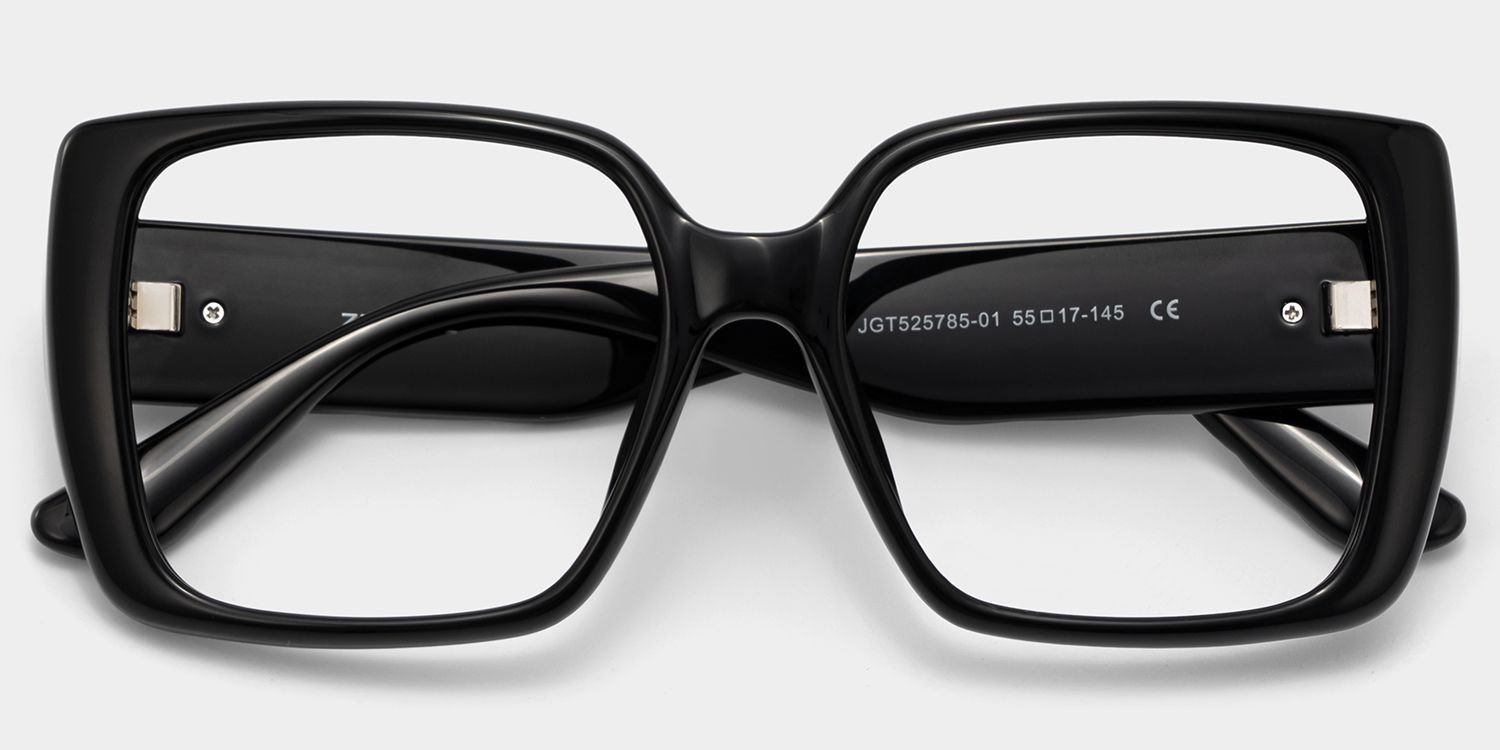 Maya Black Square Glasses - Image 3